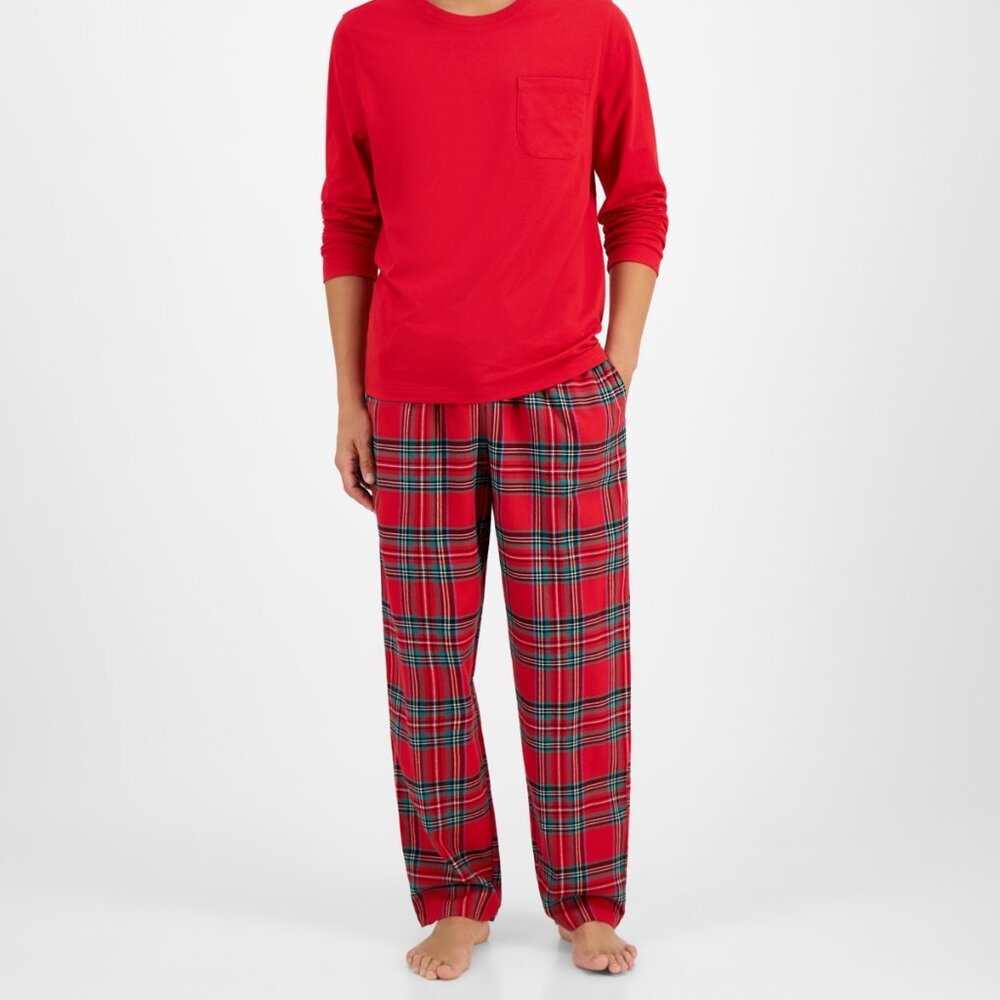 Holiday Lane Men's Brinkley Plaid Mix It Matching Family Pajamas pants